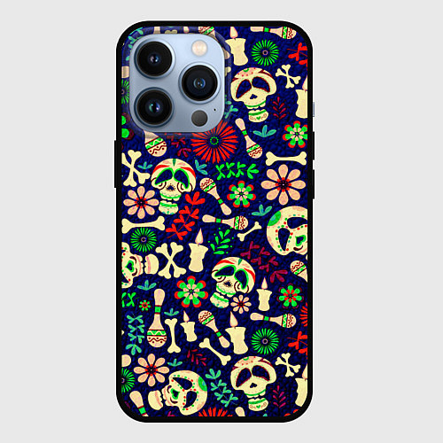 Чехол iPhone 13 Pro Мексиканский карнавал - Carnaval Mexicano / 3D-Черный – фото 1