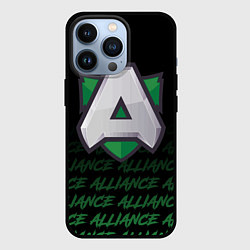 Чехол для iPhone 13 Pro Alliance art, цвет: 3D-черный