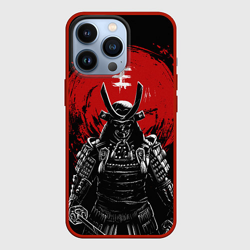 Чехол iPhone 13 Pro Bloody Samurai / 3D-Красный – фото 1