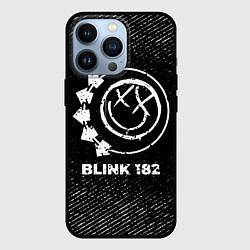 Чехол iPhone 13 Pro Blink 182 с потертостями на темном фоне