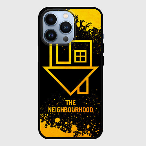 Чехол iPhone 13 Pro The Neighbourhood - gold gradient / 3D-Черный – фото 1