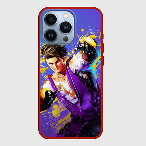 Чехол iPhone 13 Pro Street Fighter 6: Luke / 3D-Красный – фото 1