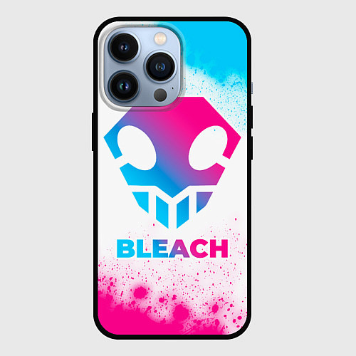 Чехол iPhone 13 Pro Bleach neon gradient style / 3D-Черный – фото 1