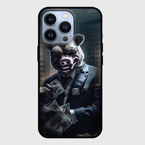 Чехол iPhone 13 Pro Payday 3 animal mask / 3D-Черный – фото 1