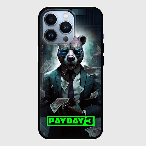 Чехол iPhone 13 Pro Payday 3 bear / 3D-Черный – фото 1