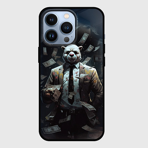 Чехол iPhone 13 Pro Payday 3 animal mask / 3D-Черный – фото 1