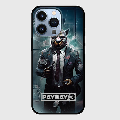 Чехол iPhone 13 Pro Pay day 3 bulldog / 3D-Черный – фото 1