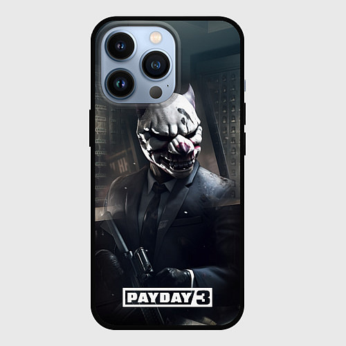 Чехол iPhone 13 Pro Payday3 bulldog / 3D-Черный – фото 1