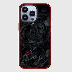 Чехол iPhone 13 Pro Dragon and samurai