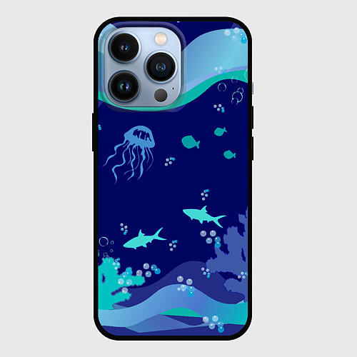 Чехол iPhone 13 Pro На глубине / 3D-Черный – фото 1