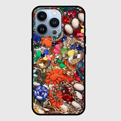 Чехол для iPhone 13 Pro Камни и драгоценности, цвет: 3D-черный