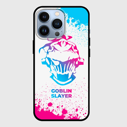 Чехол iPhone 13 Pro Goblin Slayer neon gradient style / 3D-Черный – фото 1