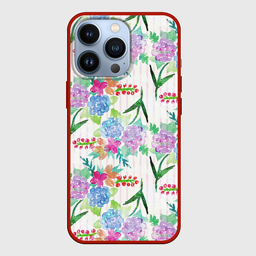 Чехол iPhone 13 Pro Spring spirit / 3D-Красный – фото 1