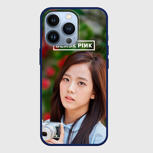 Чехол iPhone 13 Pro Blackpink Jisoo / 3D-Тёмно-синий – фото 1