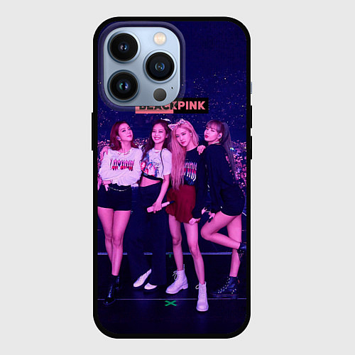 Чехол iPhone 13 Pro Blackpink concert / 3D-Черный – фото 1