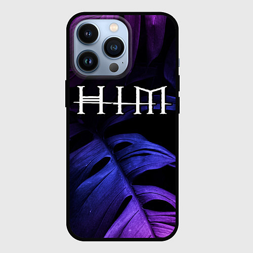 Чехол iPhone 13 Pro HIM neon monstera / 3D-Черный – фото 1