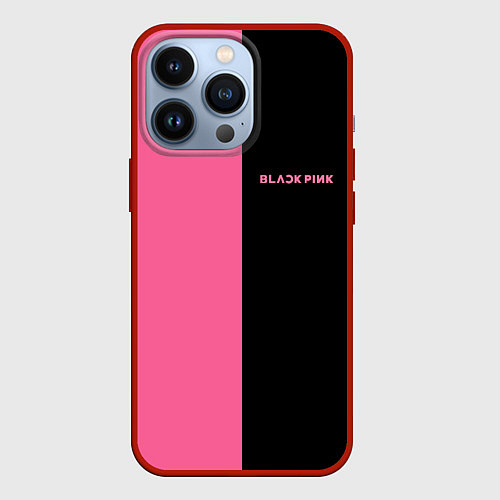Чехол iPhone 13 Pro Blackpink- двойной / 3D-Красный – фото 1