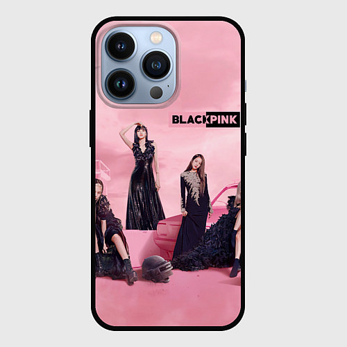 Чехол iPhone 13 Pro Blackpink poster / 3D-Черный – фото 1