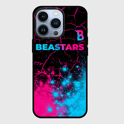 Чехол iPhone 13 Pro Beastars - neon gradient: символ сверху / 3D-Черный – фото 1