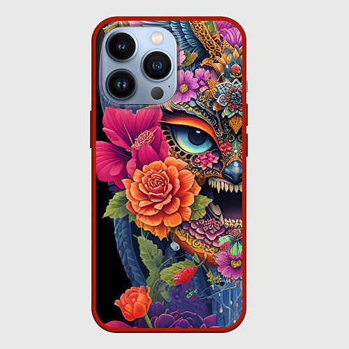 Чехол iPhone 13 Pro Irezumi - Japan - tattoo / 3D-Красный – фото 1