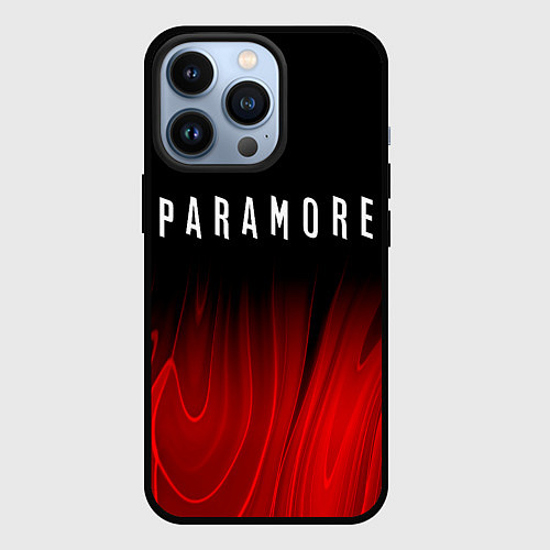 Чехол iPhone 13 Pro Paramore red plasma / 3D-Черный – фото 1