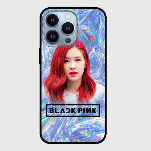 Чехол iPhone 13 Pro Blackpink Rose / 3D-Черный – фото 1