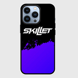 Чехол для iPhone 13 Pro Skillet purple grunge, цвет: 3D-черный