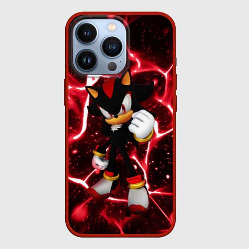 Чехол iPhone 13 Pro Shadow the Hedgehog / 3D-Красный – фото 1