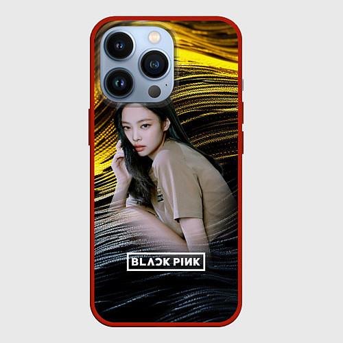 Чехол iPhone 13 Pro Blackpink Jennie / 3D-Красный – фото 1