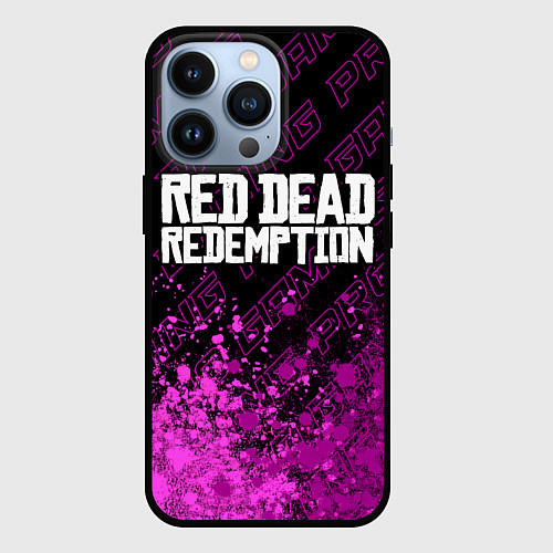 Чехол iPhone 13 Pro Red Dead Redemption pro gaming: символ сверху / 3D-Черный – фото 1