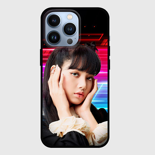 Чехол iPhone 13 Pro Lisa Blackpink music kpop / 3D-Черный – фото 1