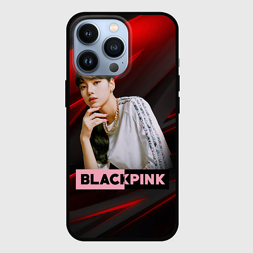 Чехол iPhone 13 Pro Lisa Blackpink kpop / 3D-Черный – фото 1