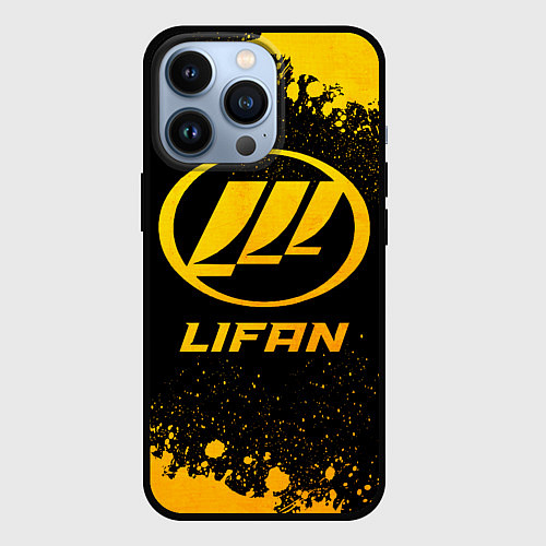 Чехол iPhone 13 Pro Lifan - gold gradient / 3D-Черный – фото 1