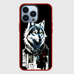 Чехол iPhone 13 Pro Волк - графика