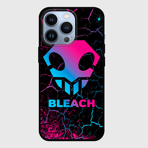 Чехол iPhone 13 Pro Bleach - neon gradient / 3D-Черный – фото 1