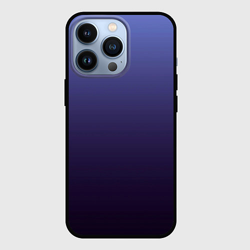 Чехол iPhone 13 Pro Градиент фиолетовый / 3D-Черный – фото 1