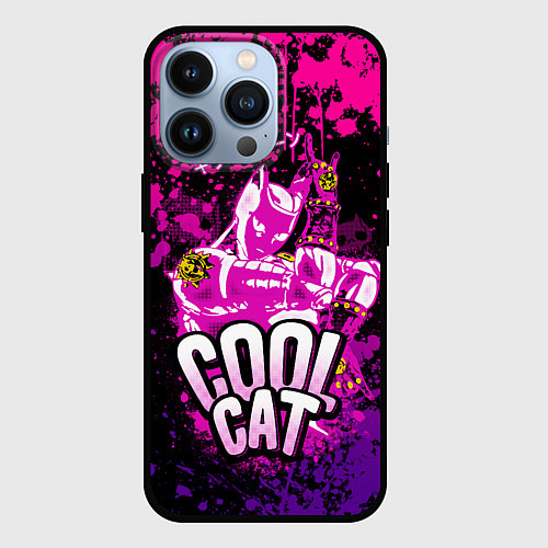 Чехол iPhone 13 Pro Jo Jo - Королева убийца cool cat / 3D-Черный – фото 1