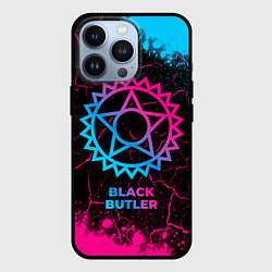 Чехол iPhone 13 Pro Black Butler - neon gradient