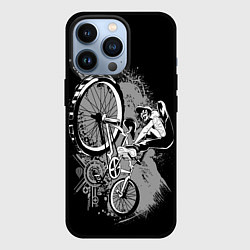Чехол для iPhone 13 Pro Bmx jump rider, цвет: 3D-черный