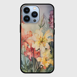 Чехол iPhone 13 Pro Акварельные лилии