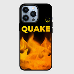 Чехол iPhone 13 Pro Quake - gold gradient: символ сверху
