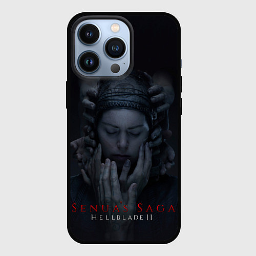 Чехол iPhone 13 Pro Сенуа и руки Hellblade 2 / 3D-Черный – фото 1