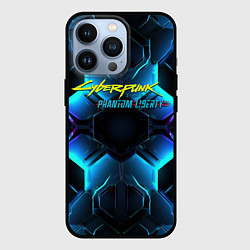 Чехол для iPhone 13 Pro Cyberpunk 2077 neon texture, цвет: 3D-черный