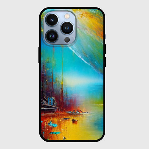 Чехол iPhone 13 Pro Миражи / 3D-Черный – фото 1