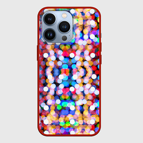 Чехол iPhone 13 Pro Pixel / 3D-Красный – фото 1