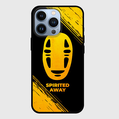 Чехол iPhone 13 Pro Spirited Away - gold gradient / 3D-Черный – фото 1