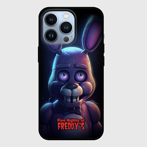 Чехол iPhone 13 Pro Bonnie FNAF / 3D-Черный – фото 1