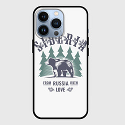 Чехол для iPhone 13 Pro Сибирь - из России с любовью, цвет: 3D-черный
