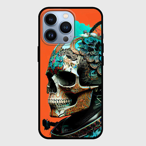 Чехол iPhone 13 Pro Art skull - irezumi - Japan / 3D-Черный – фото 1