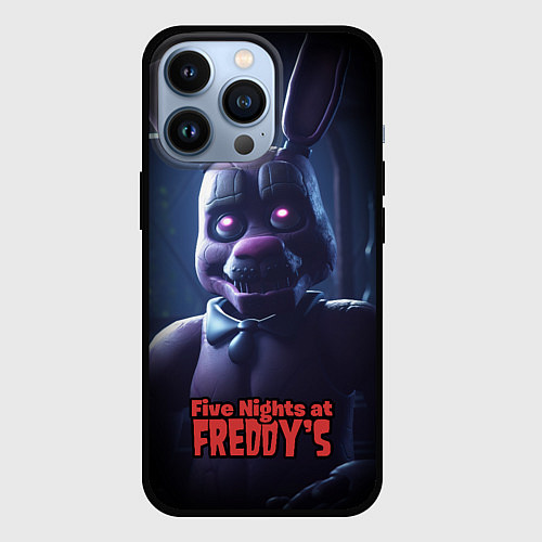 Чехол iPhone 13 Pro Five Nights at Freddys Bonnie / 3D-Черный – фото 1